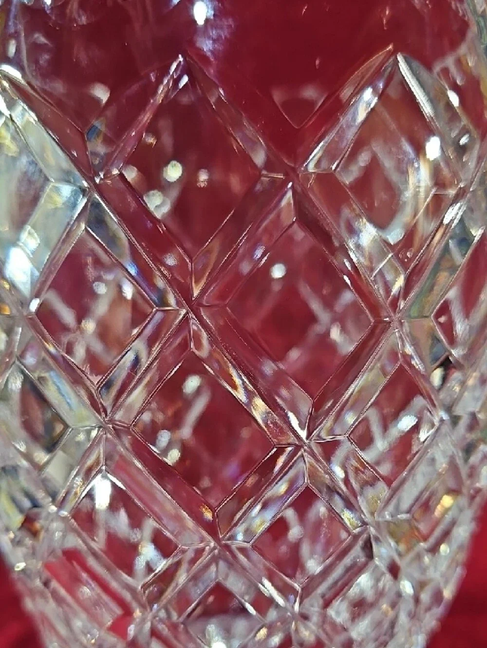 Vintage Kusak Glass Works Hand Cut Crystal Berlin Pattern Bohemian Vase, #2